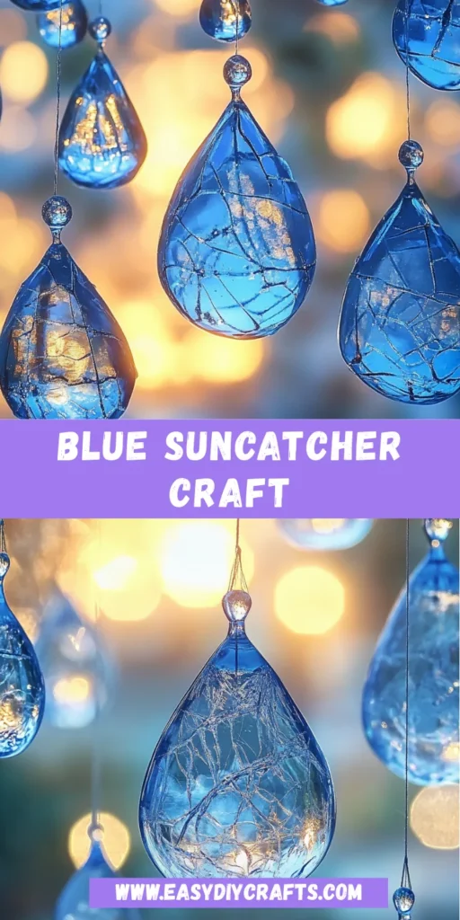 Blue Suncatcher Craft: Create Sparkling Art Today!
