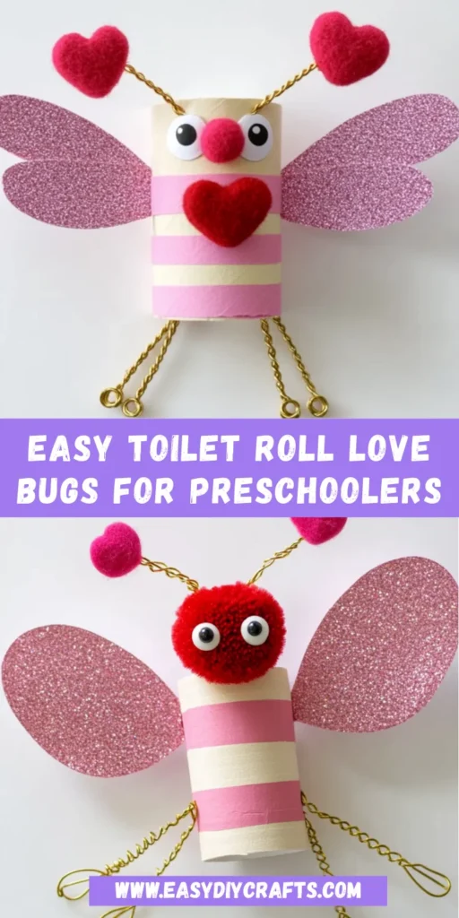 Easy Toilet Roll Love Bugs for Preschoolers: Craft Fun!