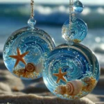 Ocean Themed Beaded Suncatcher