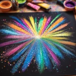 Salt & Glue Fireworks Painting: Unleash Your Creativity!