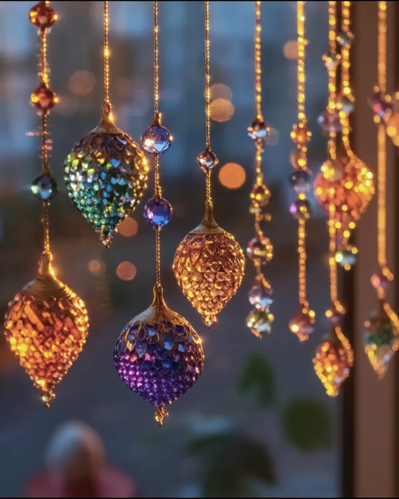 Melted Bead Suncatchers That Glow