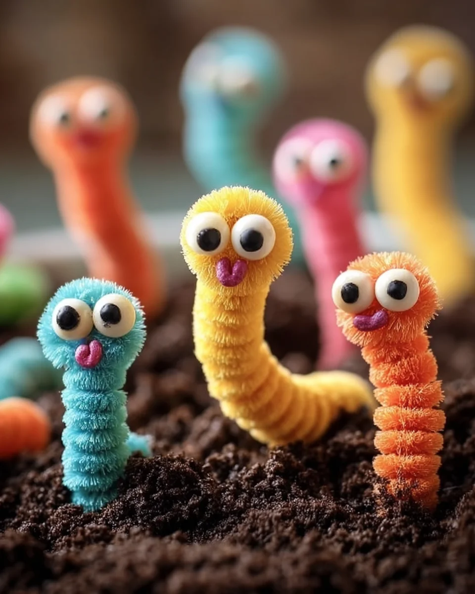 Worms in Dirt Edible Craft: