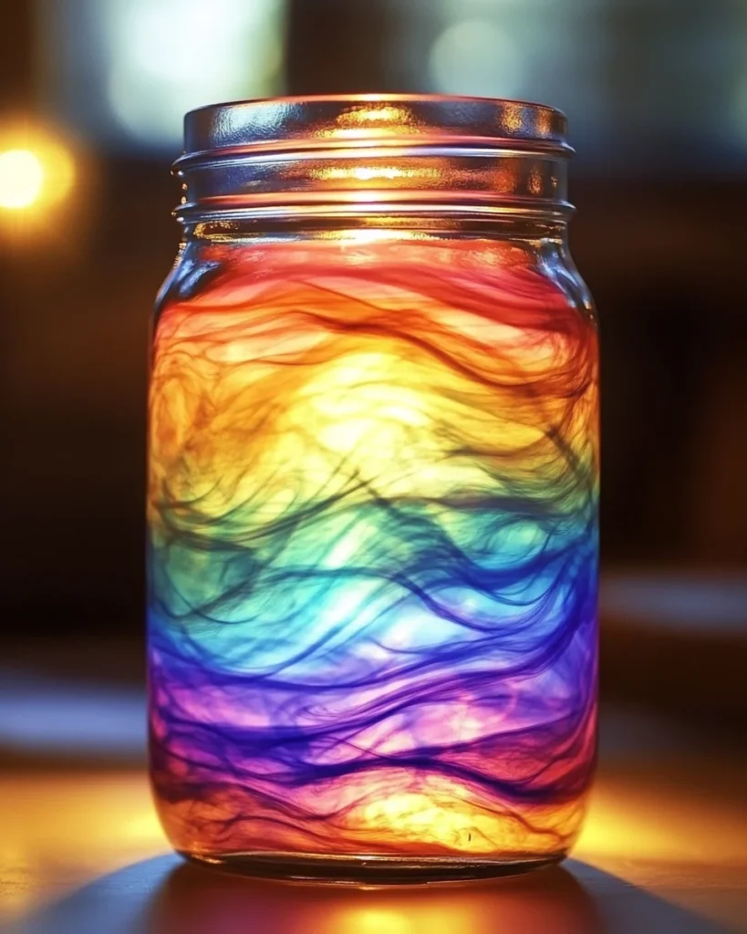 DIY Rainbow-in-a-Jar Sensory Bottle for Fun Learning! 7 DIY Rainbow-in-a-Jar Sensory Bottle for Fun Learning!