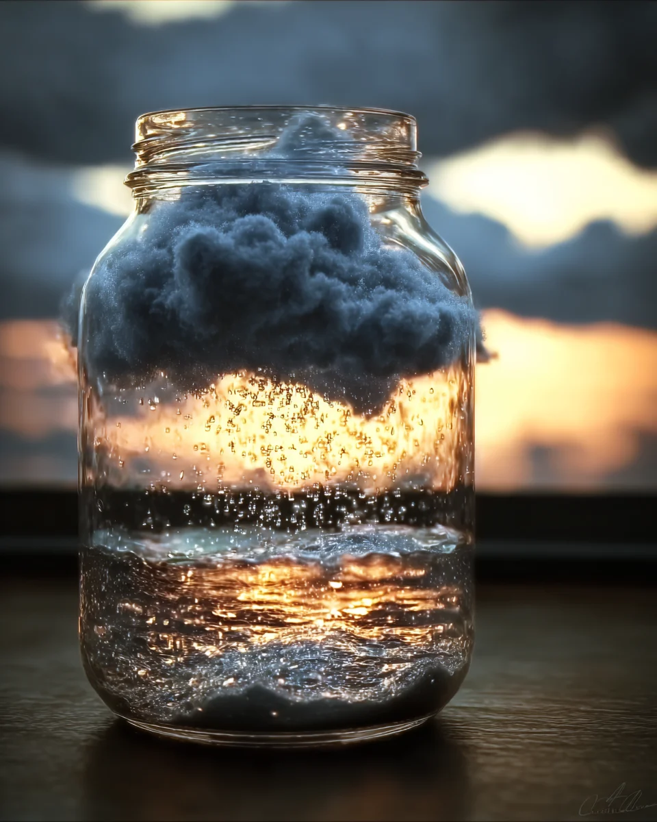 Rainy Cloud in a Jar