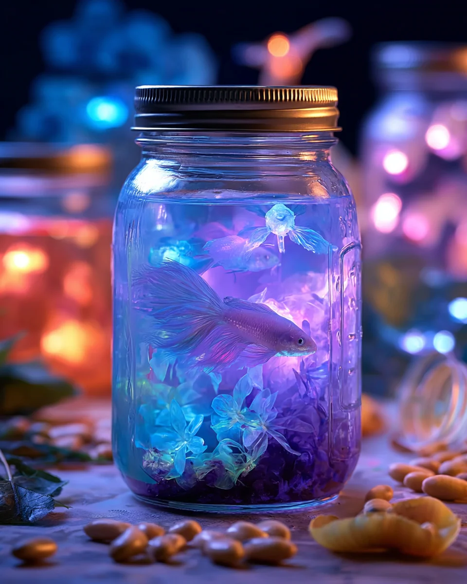 Glow-in-the-Dark Aquarium Jar