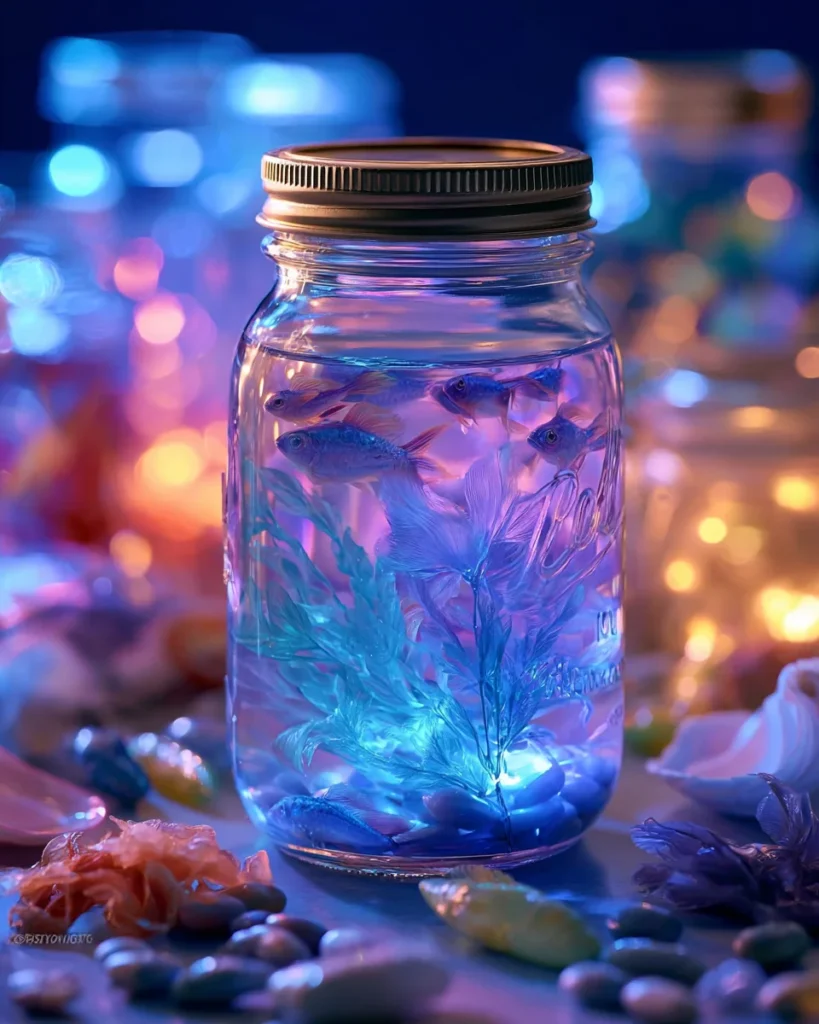 Glow-in-the-Dark Aquarium Jar
