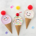 Paper Plate Ice Cream Cones