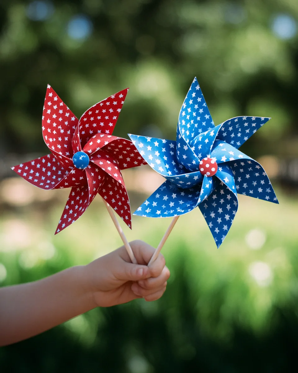 4th of July pinwheels Craft