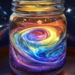 Swirling Paint Storm in a Jar
