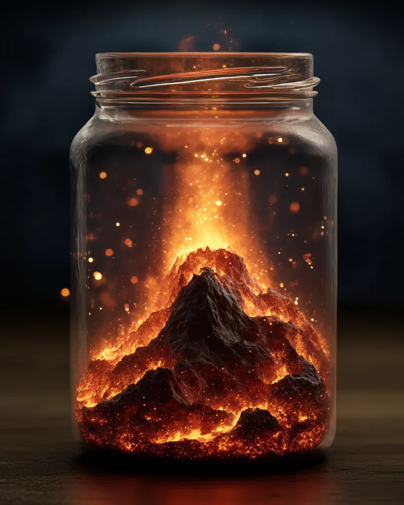 MAKE A MINI VOLCANO IN A JAR for Fun Eruptions!