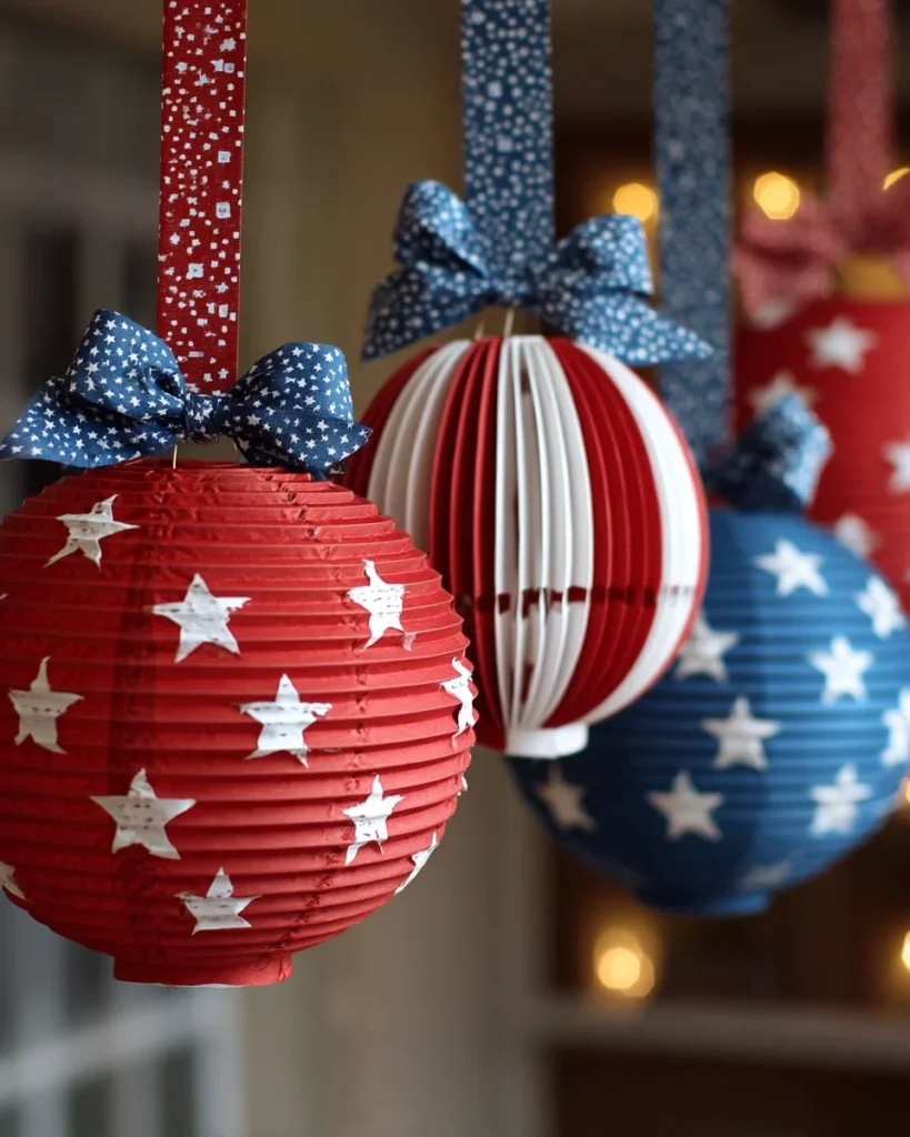 4th of July Paper Lanterns Craft