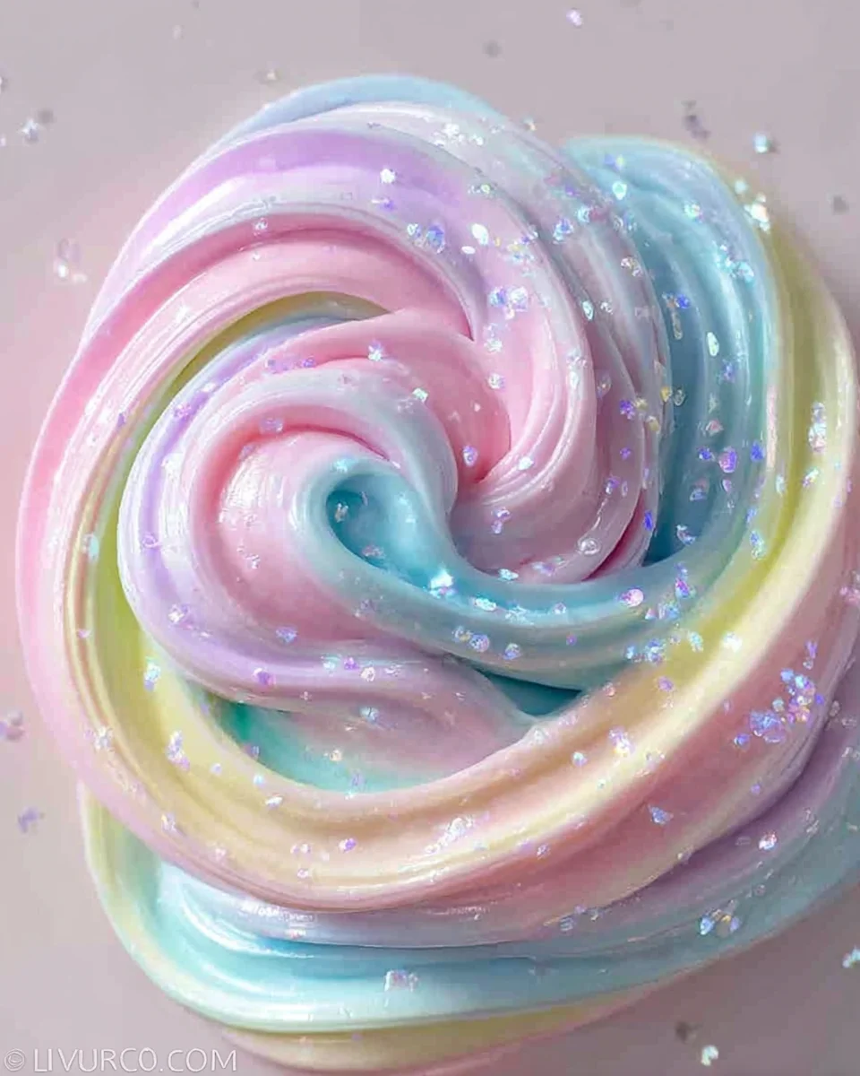 Rainbow Unicorn Fluffy Slime
