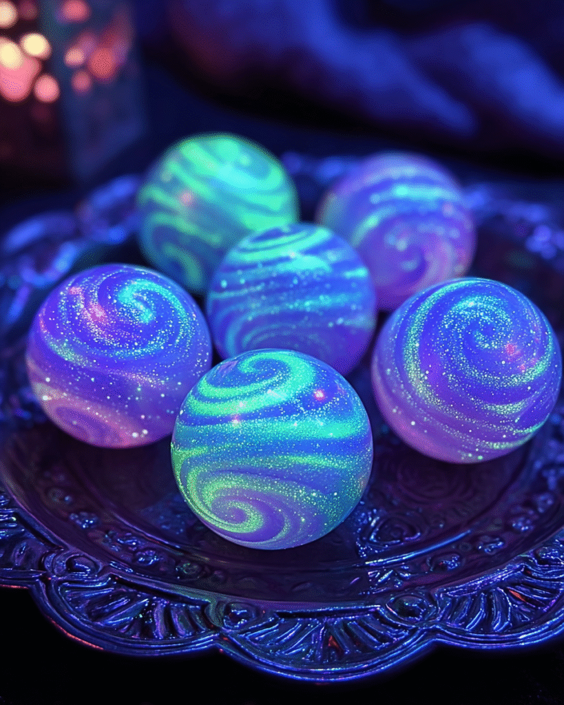 Glow in the Dark Swirl Bounce Balls