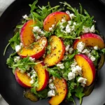 Simple Peach Feta Salad