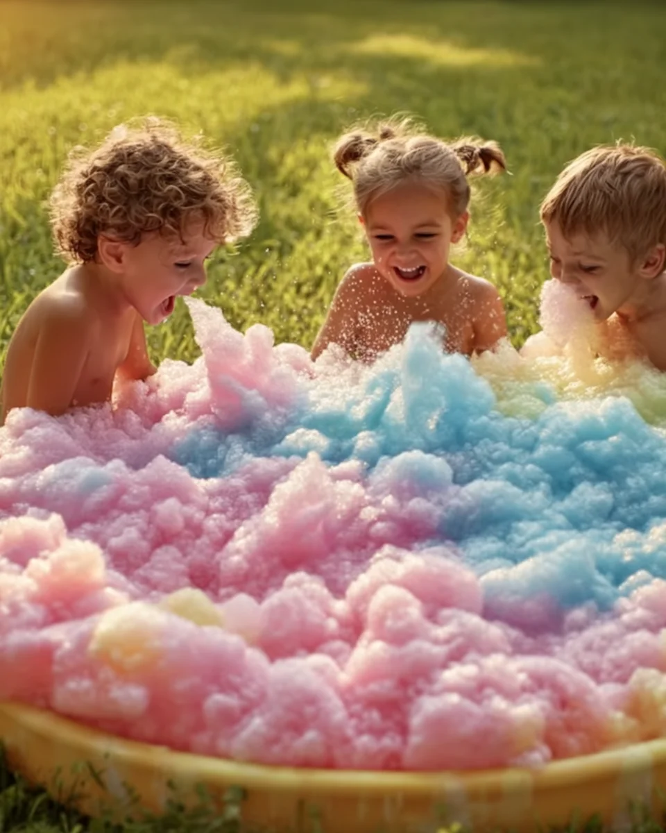 DIY Colorful Foam Bubble Pile