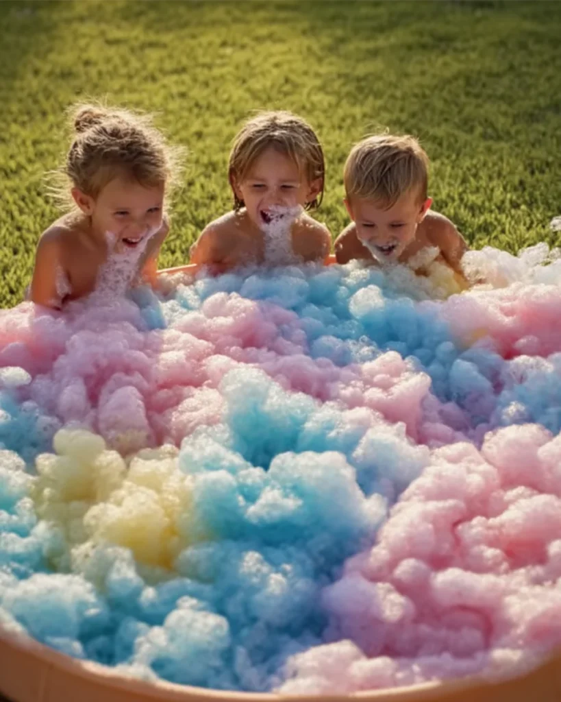 DIY Colorful Foam Bubble Pile