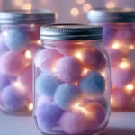 DIY Glitter Cotton Jar: Create Sparkling Home Decor!