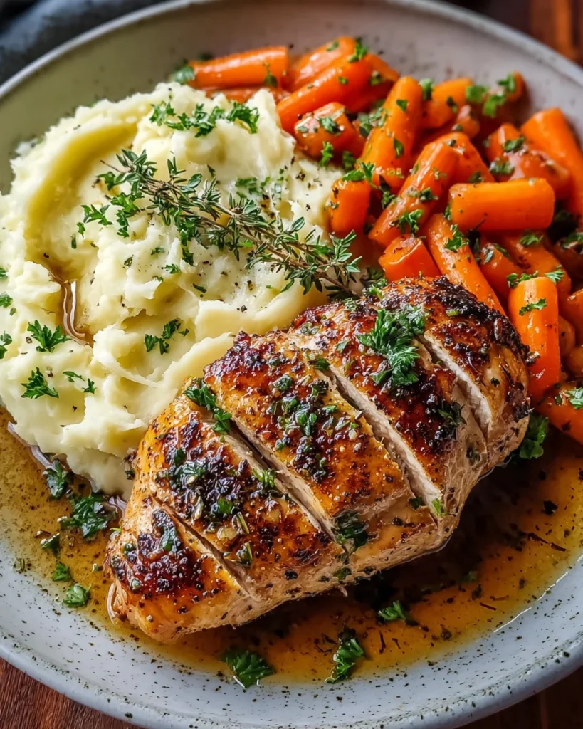 Garlic Herb Chicken Mashed Potatoes