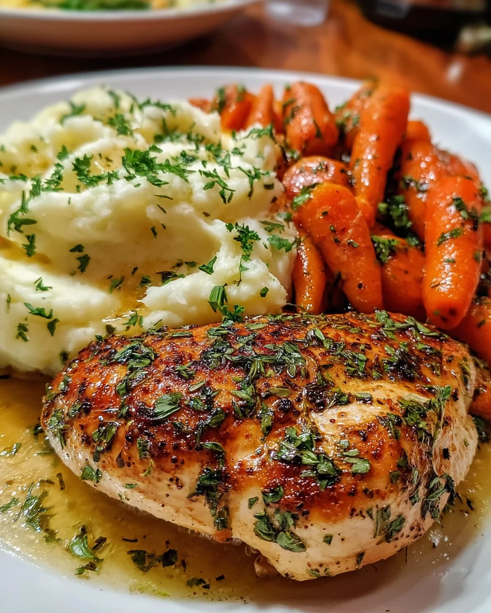 Garlic Herb Chicken Mashed Potatoes