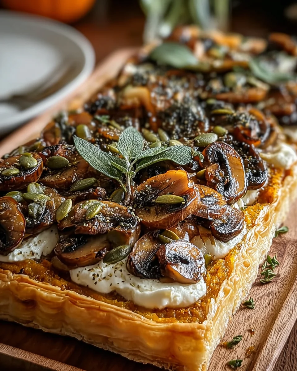 Pumpkin Sage & Mushroom Tart: A Delightful Savory Recipe