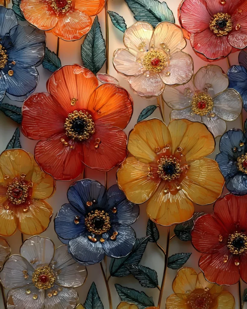 DIY Flowers Salt Painting for Kids