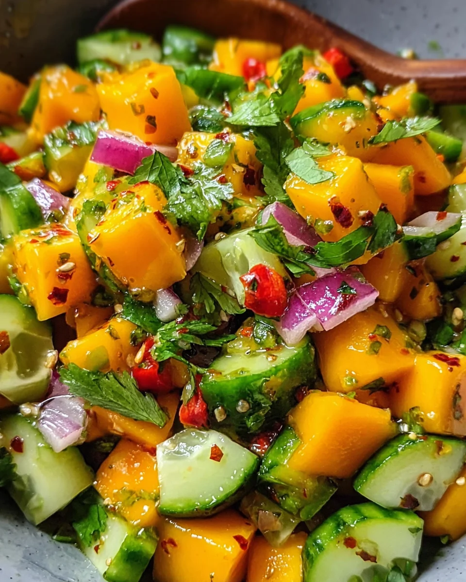 Mango Cucumber Salad with Chili Lime