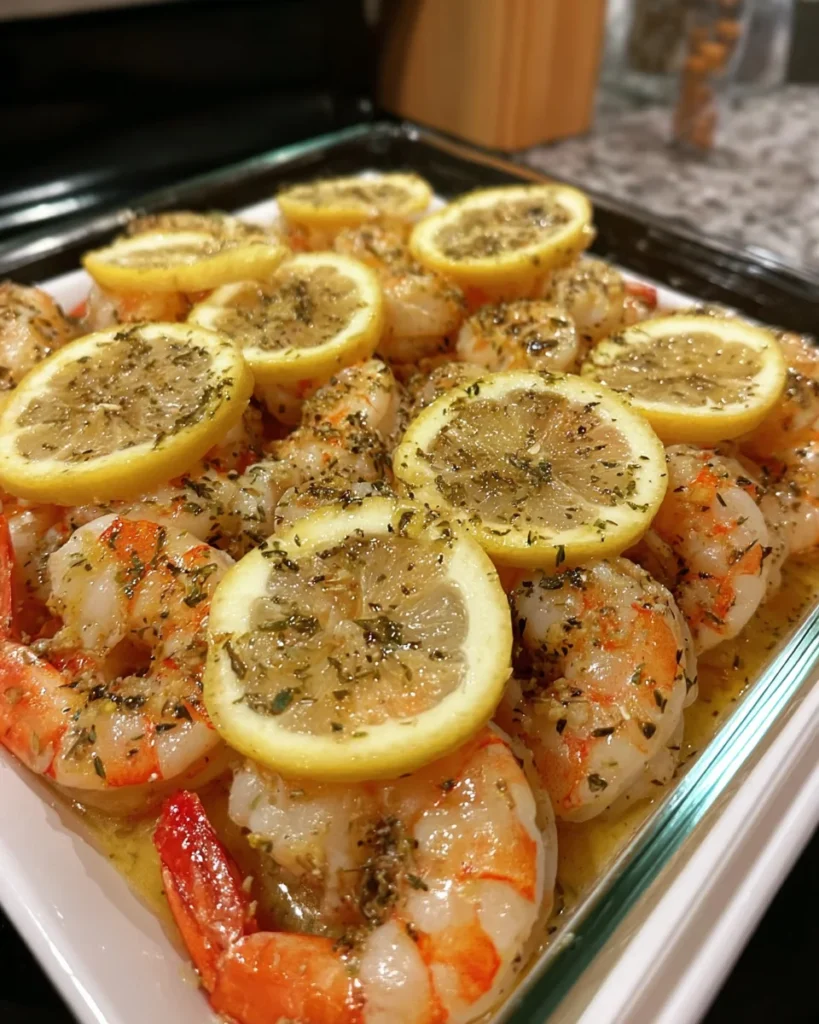 Italian Shrimp Lemon Bake