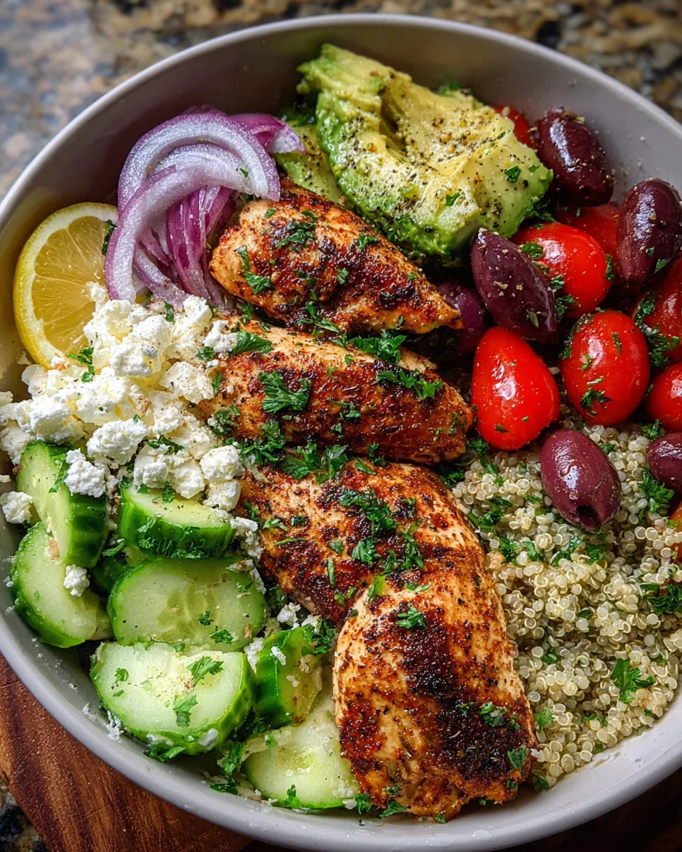Mediterranean Chicken Bowl: A Flavorful Delight Awaits!
