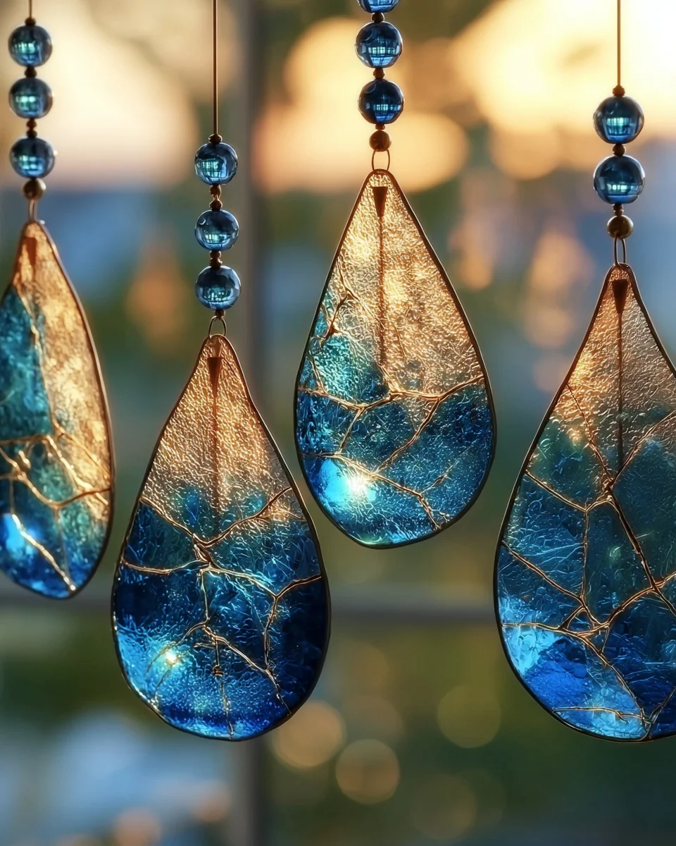 Melted Blue Crayon Suncatchers: Brighten Your Home Today!