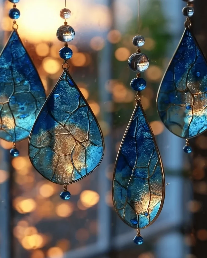 Melted Blue Crayon Suncatchers: Brighten Your Home Today!