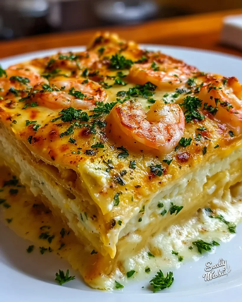 Garlic Butter Shrimp Scampi Lasagna: A Delicious Twist!