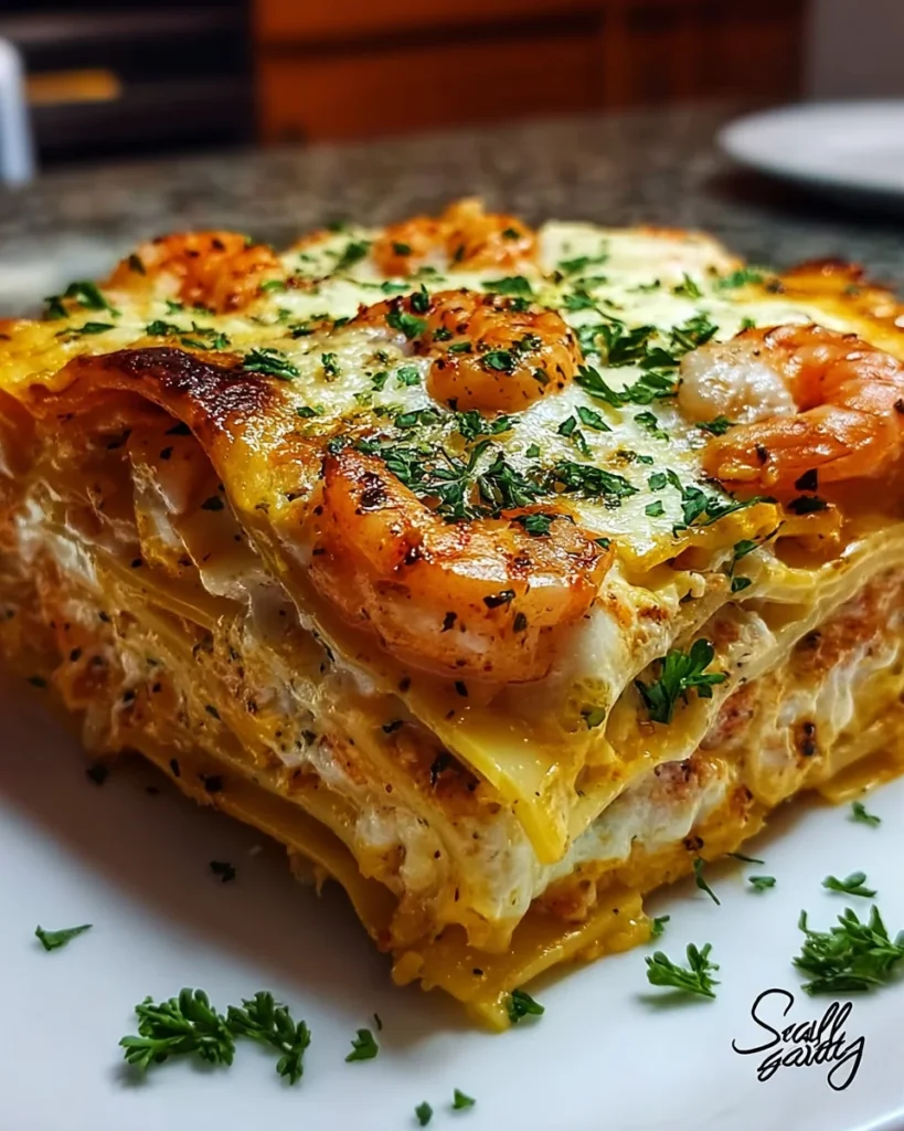 Garlic Butter Shrimp Scampi Lasagna: A Delicious Twist!