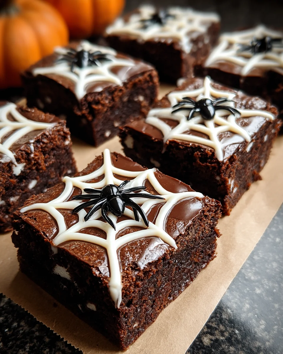Spooky Spiderweb Brownies: Wow Your Guests Today!
