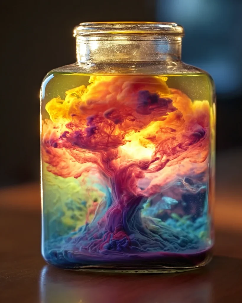 FIZZY COLOR VOLCANO IN A JAR: Create Colorful Fun Now! 8 FIZZY COLOR VOLCANO IN A JAR