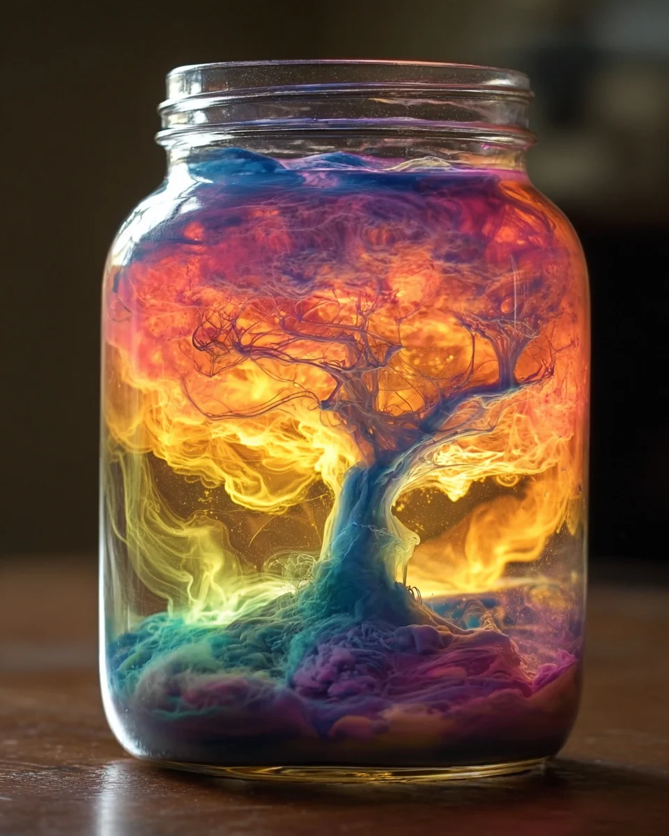 FIZZY COLOR VOLCANO IN A JAR