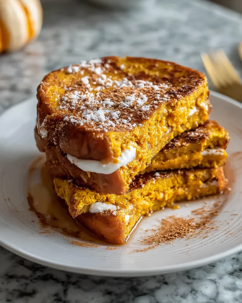 Pumpkin Stuffed French Toast