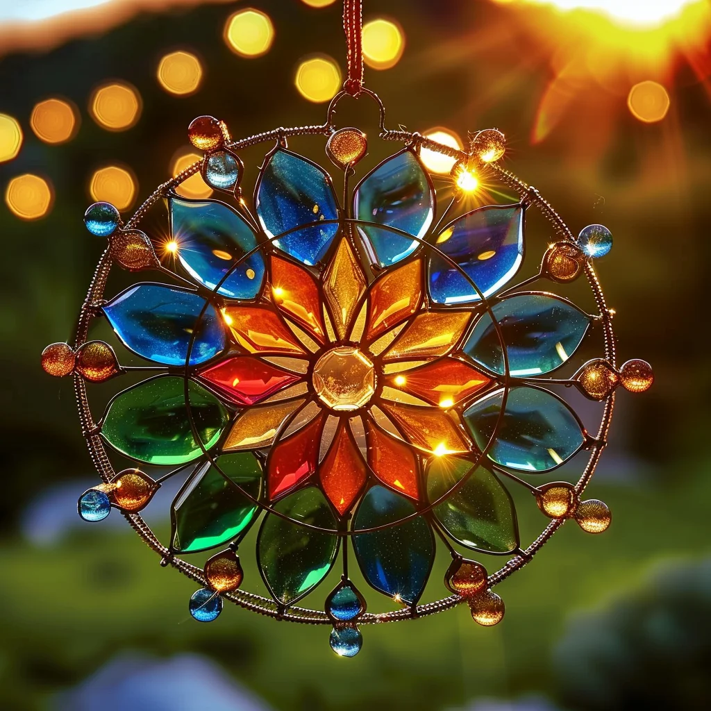 DIY Firework Suncatcher