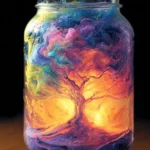 FIZZY COLOR VOLCANO IN A JAR