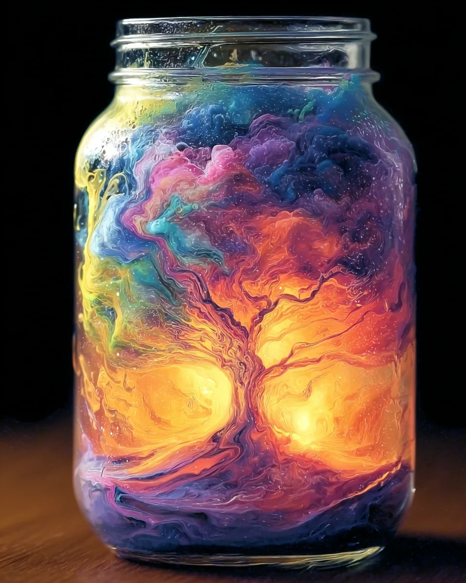 FIZZY COLOR VOLCANO IN A JAR