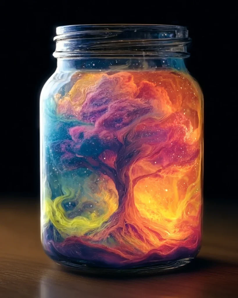 FIZZY COLOR VOLCANO IN A JAR