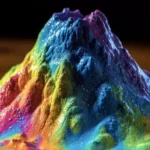 Foamy Rainbow Eruption Mountains