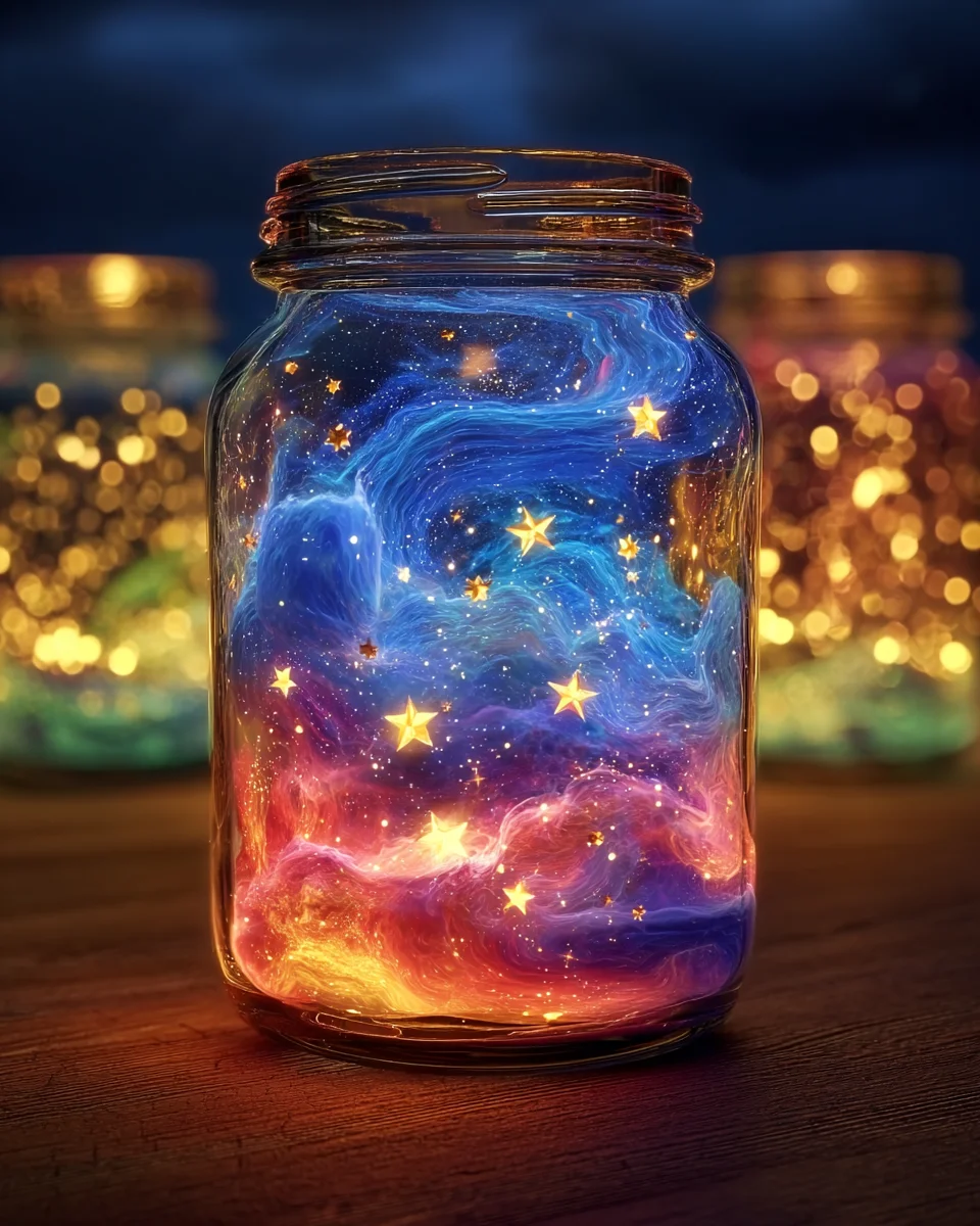 codinofouad httpss.mj .runz DDt4dS1 g glowing galaxy in a jar 62fff887 69c9 4bff 957b ba1f3c3b9255 2