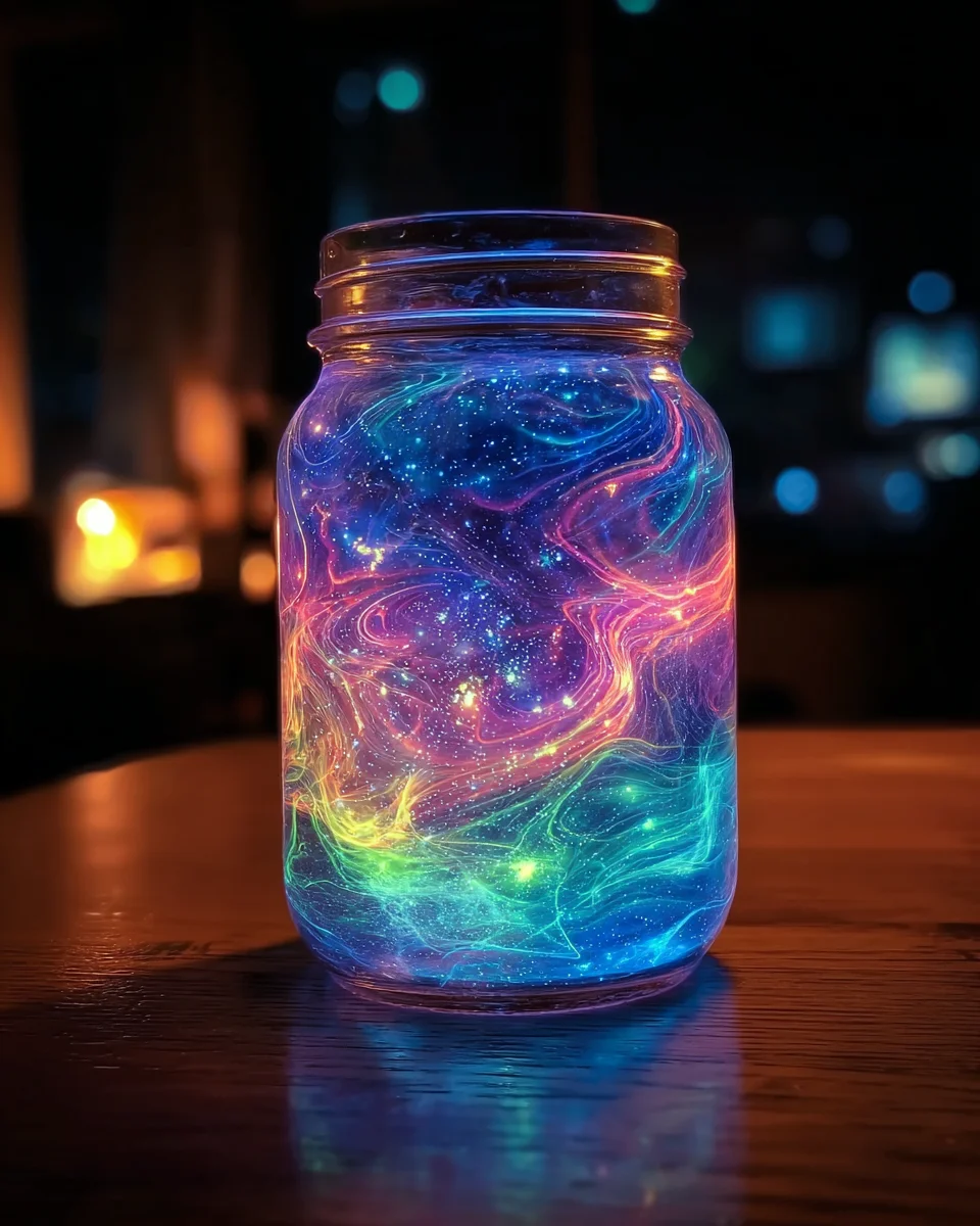 Glow-in-the-Dark Galaxy Jar