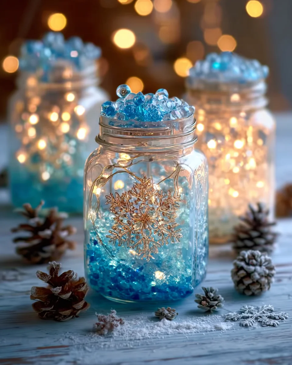 Glowing Winter Wonderland Jars: Create Magical Home Decor!