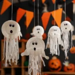 Paper Plate Ghosts