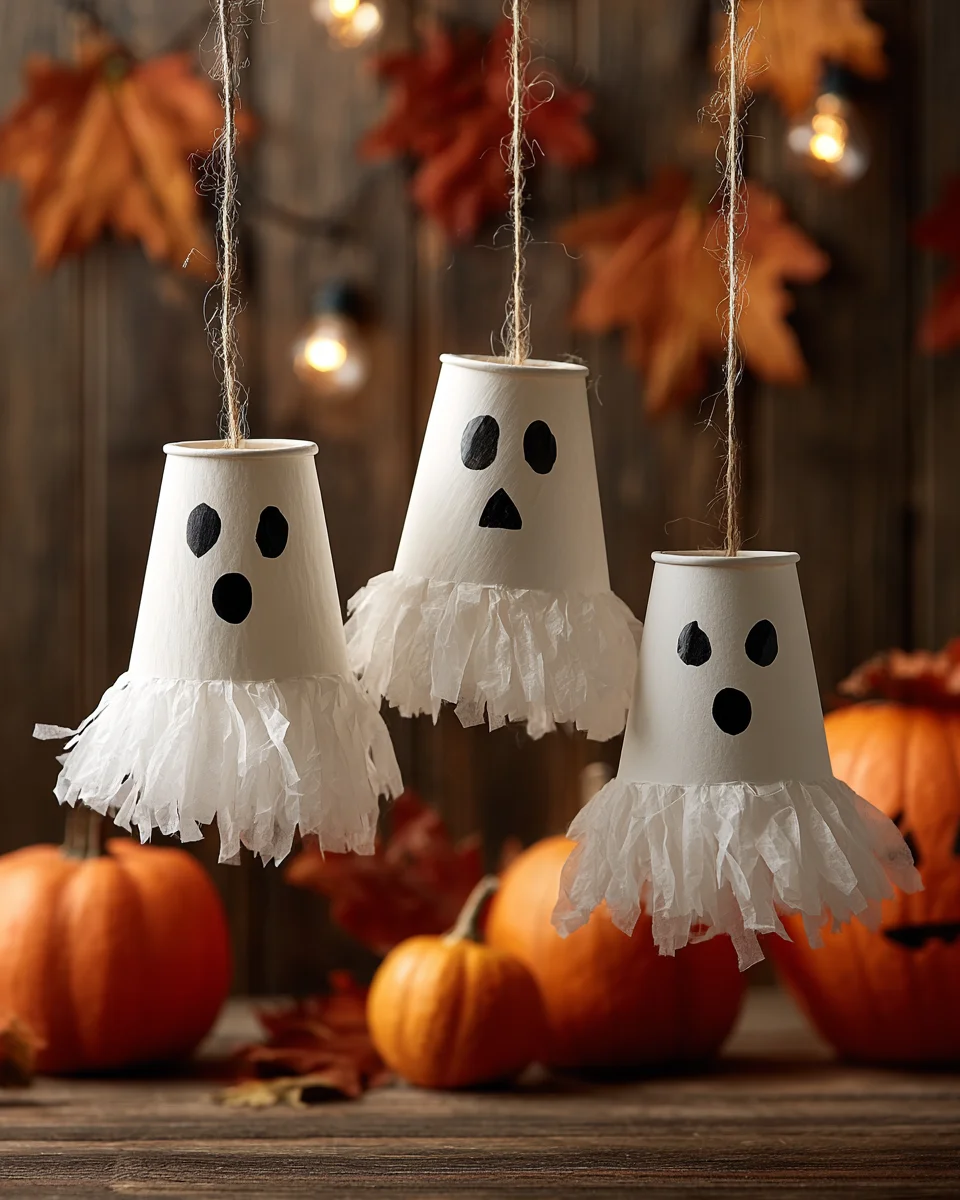 DIY Paper Cup Ghosts: Craft Adorable Halloween Fun!