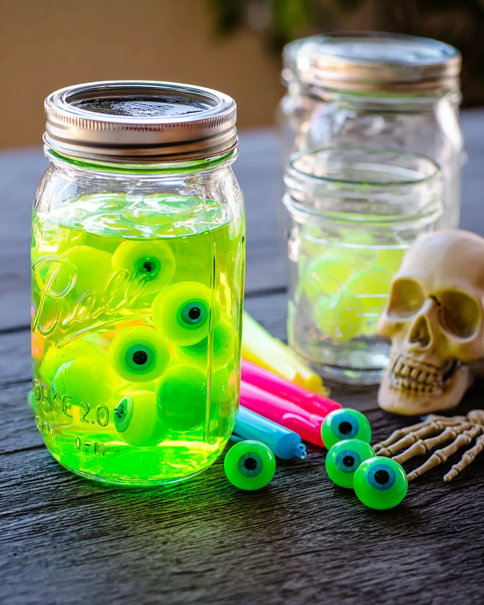 Glowing Eyeball Jar (Dollar Tree Halloween Craft): Create Spooky Fun!