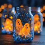 Make Your Own Glowing Baking Soda Dancing Ghost Jar at Home for Halloween Fun