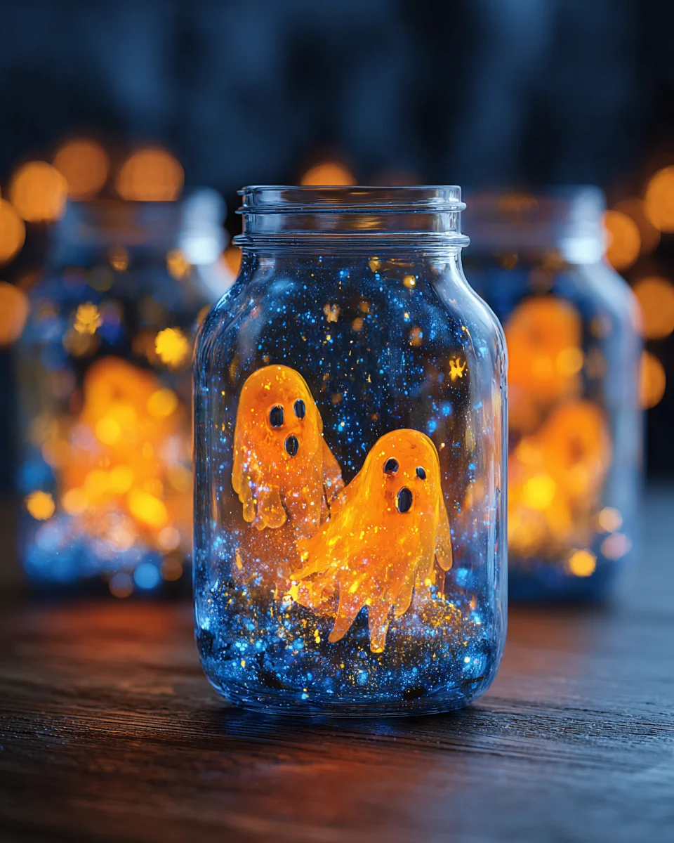Make Your Own Glowing Baking Soda Dancing Ghost Jar at Home for Halloween Fun