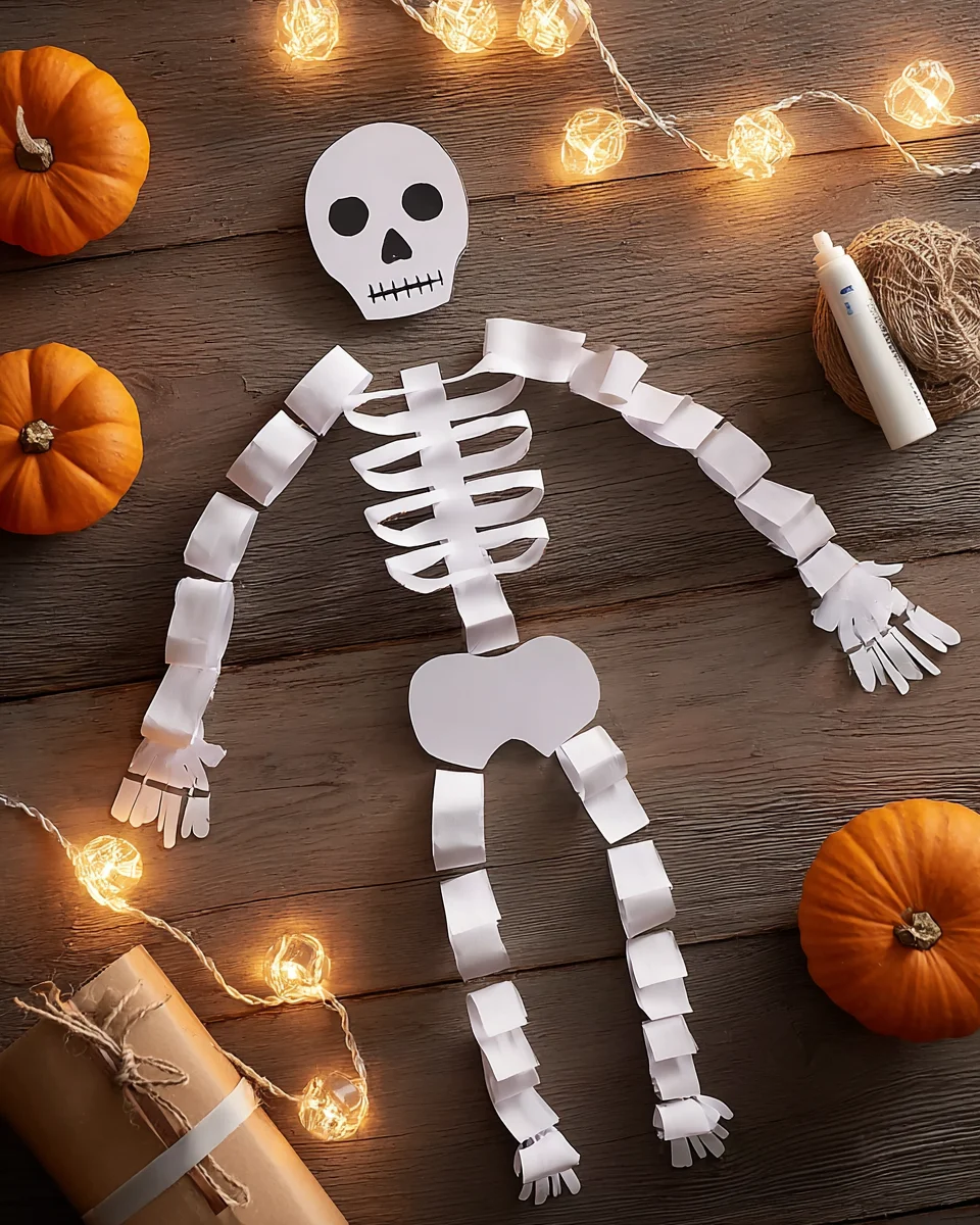 Skeleton Paper Garland: Create Spooky Decor Today!